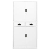 Office Cabinet White 35.4x15.7x70.9 Steel